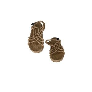 Nomadic State of Mind Camel Rope Sandals JC Gladiator Slingback Tan Size 37